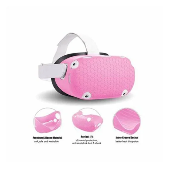 Gamax Oculus Quest 2 Console Silicon Case - Pink